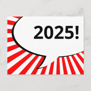 Carte Postale bulle de bande dessinée 2018