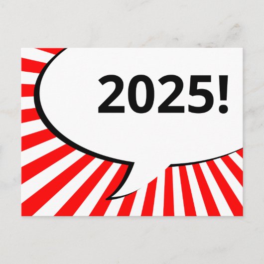 Carte Postale bulle de bande dessinée 2018 (Devant)