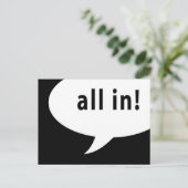 Carte Postale bulle de la bande dessinée (Debout devant)