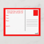 Carte Postale bulle de la bande dessinée à pizza (Dos)