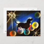 Carte Postale Bulle le Dachshund (Devant / Derrière)