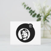 Carte Postale bulle noire de hillary clinton (Debout devant)