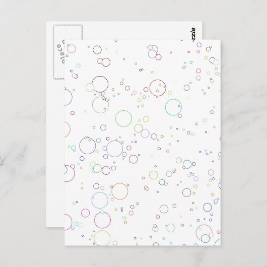 Carte Postale Bulles (Devant / Derrière)