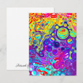 Carte Postale Bulles colorées (Devant / Derrière)