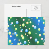 Carte Postale Bulles de pluie (Devant / Derrière)