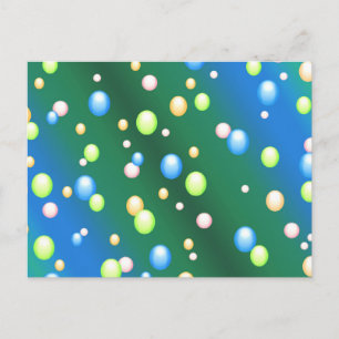 Carte Postale Bulles de pluie
