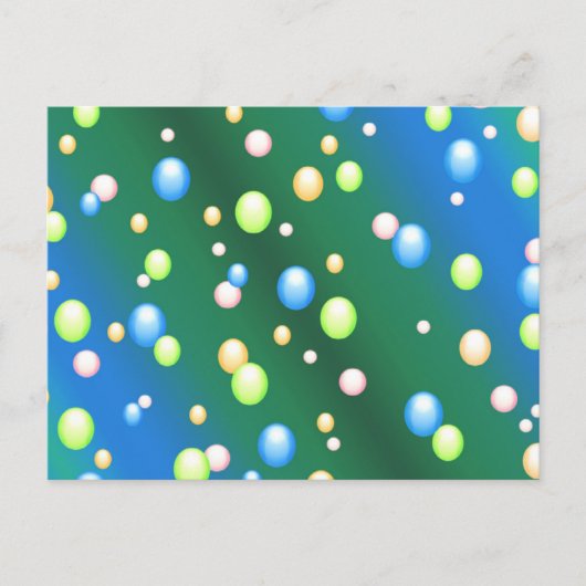 Carte Postale Bulles de pluie (Devant)