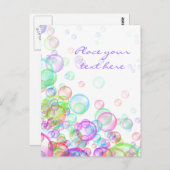 Carte Postale Bulles de Savon (Devant / Derrière)