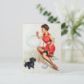 Carte postale Bulles de soufflage (Debout devant)