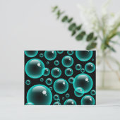 Carte Postale Bulles de turquoise (Debout devant)