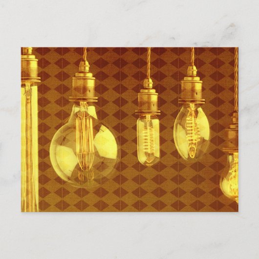 Carte Postale Bulles Edison Steampunk (Devant)
