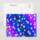 Carte Postale Bulles flottantes (Devant / Derrière)
