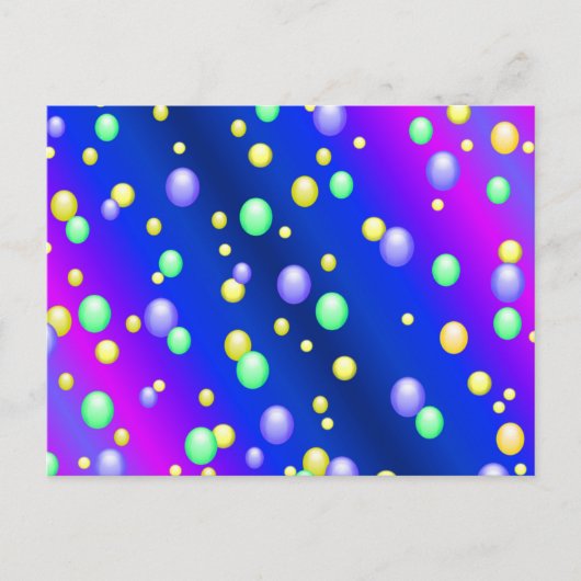 Carte Postale Bulles flottantes (Devant)
