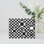 Carte postale Bulles noires et blanches (Debout devant)