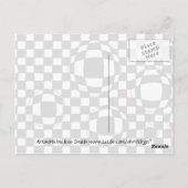 Carte postale Bulles noires et blanches (Dos)