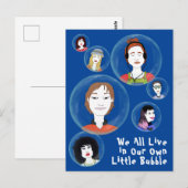 Carte Postale Bulles personnelles - Personnes (Devant / Derrière)