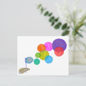 Carte Postale Bulles soufflantes (Arc-en-ciel) (Debout devant)