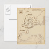 Carte Postale Bulletin de navigation des îles britanniques de st (Devant / Derrière)