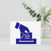 Carte Postale Bulletin de vote à main levée (Debout devant)