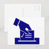 Carte Postale Bulletin de vote à main levée (Devant / Derrière)