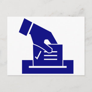 Carte Postale Bulletin de vote à main levée