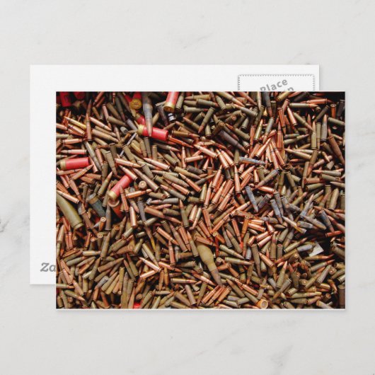 Carte Postale Bullets, munitions (Devant / Derrière)