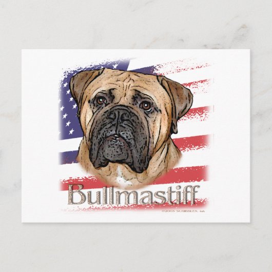 Carte Postale Bullmastiff (Devant)