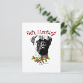 Carte Postale Bullmastiff Bah Humbug (Debout devant)