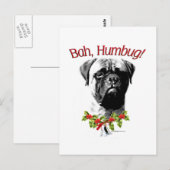 Carte Postale Bullmastiff Bah Humbug (Devant / Derrière)