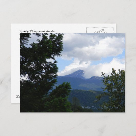 Carte Postale Bully Choop avec des nuages... (Devant / Derrière)