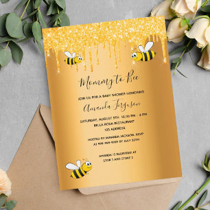 Carte Postale Bumble abeilles Maman d'être baby shower de partie