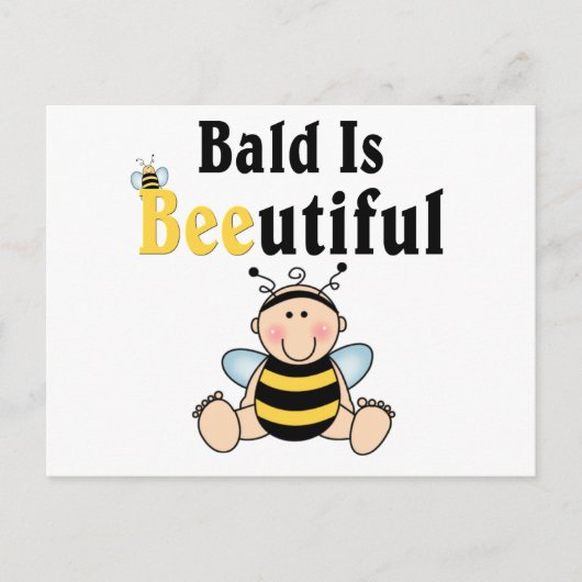 Carte Postale Bumble Baby Bee Bald est magnifique (Devant)