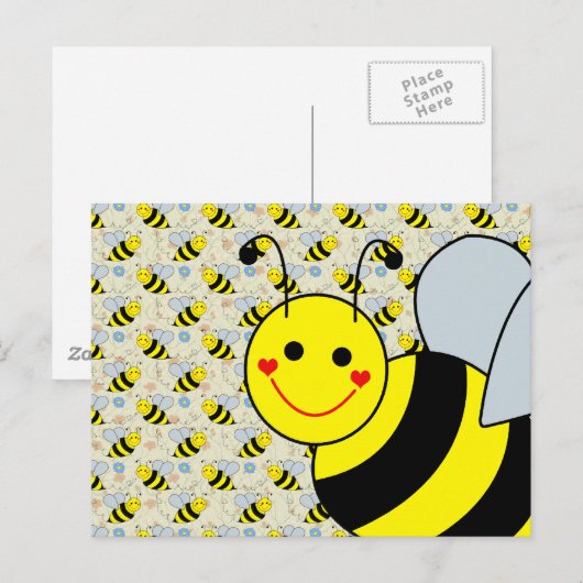 Carte Postale Bumble Bee (Devant / Derrière)