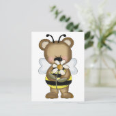 Carte Postale Bumble Bee Baby Ours (Debout devant)