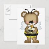 Carte Postale Bumble Bee Baby Ours (Devant / Derrière)