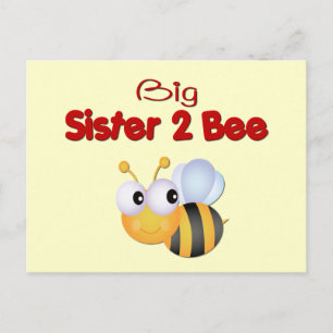 Carte Postale Bumble Bee Big Sister to Be
