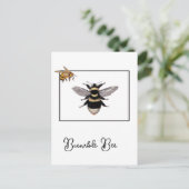 Carte Postale Bumble Bee in Bee Frame (Debout devant)