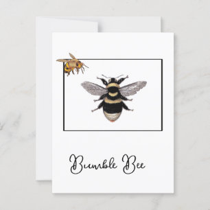 Carte Postale Bumble Bee in Bee Frame