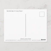 Carte Postale Bumble Bee in Hosta Postcard (Dos)