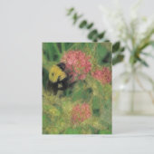 Carte Postale Bumble Bee on Clover (Debout devant)
