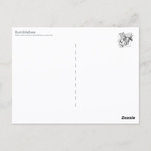 Carte Postale Bumblebee (Dos)
