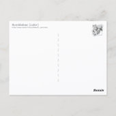 Carte Postale Bumblebee (color) (Dos)