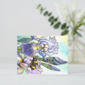 Carte Postale Bumblebee Et Irises (Debout devant)