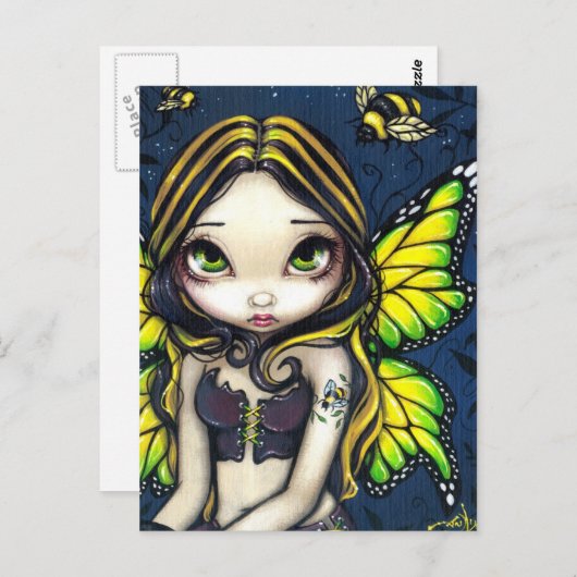 Carte postale "Bumblebee Tattoo" (Devant / Derrière)