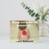 Carte Postale bumbow, Merci du fond de..., ...notre... (Debout devant)