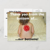Carte Postale bumbow, Merci du fond de..., ...notre... (Devant / Derrière)