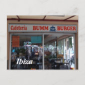 Carte postale Bumm Burger Ibiza (Devant)