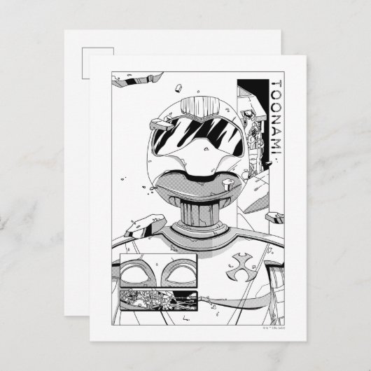 Carte Postale Bumper de style comique Toonami TOM 5 & SARA (Devant / Derrière)