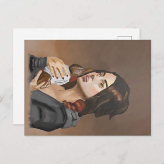 Carte postale Bun café (Devant / Derrière)