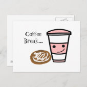 Carte Postale Bun café et cannelle (Devant / Derrière)